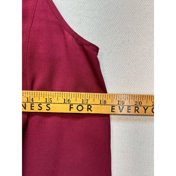 Abercrombie & Fitch Womens Swing  A Line Dress Summer Size Medium Red Sleeveless - Picture 7 of 13